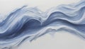 Blue wave oil painting using brush technique. Royalty Free Stock Photo