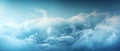 Blue wave and smoke wallpaper for your phone or desktop, in the style of dreamy and romantic compositions, govaert flinck Royalty Free Stock Photo