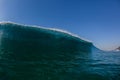 Blue Wave Wall Upright Swimming Closeup Royalty Free Stock Photo