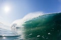 Blue Wave Wall Upright Swimming Water Royalty Free Stock Photo