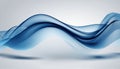 A blue wave with a white background Royalty Free Stock Photo