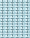 Blue waves chevron like seamless vector pattern