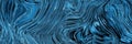 Blue waves marble texture. Precious metal flow image. Liquid blue surface artwork. 3d illustration Royalty Free Stock Photo