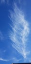 Blue Wavey Sky Cloud formation Royalty Free Stock Photo