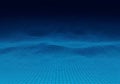 Blue Wavy Grid Abstract Background Pattern Technology Texture Royalty Free Stock Photo