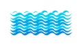 Blue Wavy Lines Water Texture Illustration, vector design Generative AI Royalty Free Stock Photo