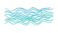 Blue Wavy Water Lines Abstract Pattern, vector design Generative AI Royalty Free Stock Photo