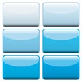 Blue web buttons Royalty Free Stock Photo
