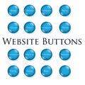 Blue website buttons