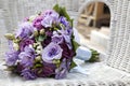 Blue wedding bouquet