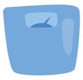 Blue weight scale, icon