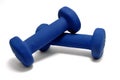 Blue Weights Royalty Free Stock Photo