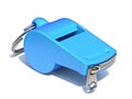 Blue whistle with a closed zipper 3D