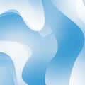 Blue and White Abstract Flowing Gradient Waves Royalty Free Stock Photo