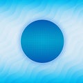 Blue, white abstract waves pattern and logo background Royalty Free Stock Photo