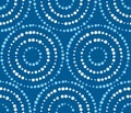 Blue and white asian style concept seamless pattern