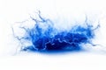Blue and white background with lot of smoke and water. Generative AI Royalty Free Stock Photo