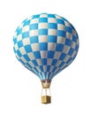 Blue-white balloon Royalty Free Stock Photo