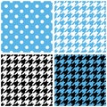 Blue, white and black pastel vector tile background set