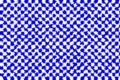 Blue and white blurred cubist checkered background