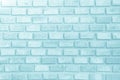 Blue and white brick wall texture background. Royalty Free Stock Photo