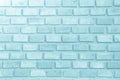 Blue and white brick wall texture background. Royalty Free Stock Photo