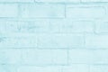 Blue and white brick wall texture background. Brickwork or stone Royalty Free Stock Photo