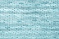 Blue and white brick wall texture background / have me to floo Royalty Free Stock Photo