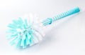 Blue and White Bristles Toilet Brush Royalty Free Stock Photo