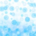 Blue & white bubble blur background Royalty Free Stock Photo