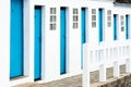 Blue and white cabins, Saint-Quay Portrieux