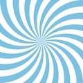 Blue and white candy abstract spiral background. Vector illustration