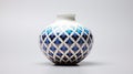 Abstract Geometric Vase With Shibori Design - Scott Rohlfs Inspired