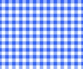 Blue and white checkered background with striped squares for picnic blanket, tablecloth, plaid, shirt textile design Royalty Free Stock Photo