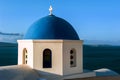 Blue and White Church in Santorini, Greece