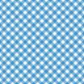Blue white diagonal rectangle gingham cloth, tablecloth, background, wallpaper, fabric, texture pattern vector illustration Royalty Free Stock Photo