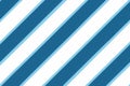 blue and white diagonal stripes background, seamless pattern, vector illustration, flat design, simple shapes, uniform color Royalty Free Stock Photo