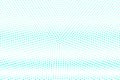 Blue white dotted halftone. Half tone background. Horizontal dotted gradient.