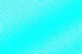 Blue and white dotted halftone vector background. Subtle halftone digital texture. Faded dotted gradient Royalty Free Stock Photo