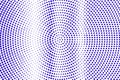 Blue white dotted halftone. Vertical centered dotted gradient. Half tone background.