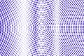 Blue white dotted halftone. Vertical centered dotted gradient. Half tone background.