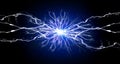 Blue and White Energy Electricy Plasma Power Crackling Fusion Ozone