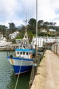 Fishing Boat moored at Polperro Harbour in South Cornwall, UK Royalty Free Stock Photo