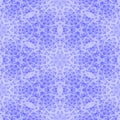 Blue white floral snowflake fractal seamless pattern Royalty Free Stock Photo