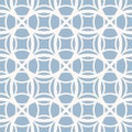 Blue and white geometric seamless pattern. Vector texture with rounded shapes Royalty Free Stock Photo