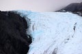 BLUE AND WHITE GLACIER CLOSE UP