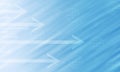 blue and white gradient effect with motion blue diagonal with arrows from left to right wallpaper background Royalty Free Stock Photo