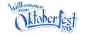 Header with text Oktoberfest 2018