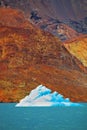 The blue-white iceberg Royalty Free Stock Photo