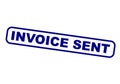 Invoice Sent Stamp Royalty Free Stock Photo